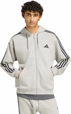 adidas M 3S FL FZ HD Sweatjacke mit Kapuze adidas M 3S FL FZ HD Sweatjacke mit Kapuze
