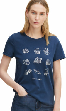 Crew Neck Print női póló rövid ujjú