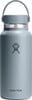 Blaue Hydro Flask Thermoskanne mit Logo und Griff oben.