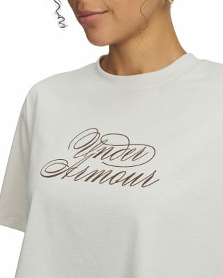 Under Armour Script Heart Crop T-Shirt