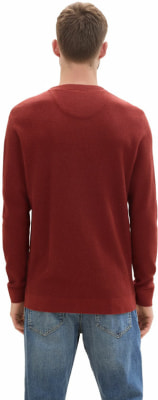 Tom Tailor Structured Crew férfi pulóver