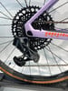 Schaltwerk eines Mountainbikes mit Kassette und Kette.