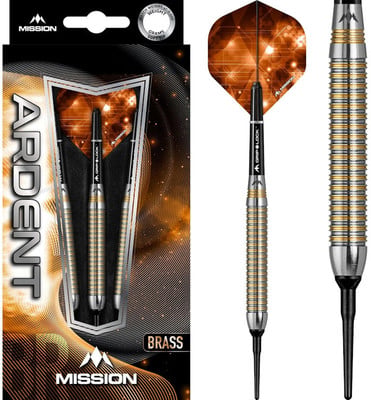 Satz Messing Dart Barrels Mission Ardent mit Grip Lock Technologie. Satz Messing Dart Barrels Mission Ardent mit Grip Lock Technologie.