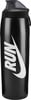 Schwarze Nike-Wasserflasche mit Logo und Aufschrift RUN.