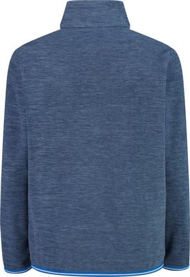Blaue Herren-Pullover mit langen Ärmeln und Stehkragen, mit gestreiftem Saum. Blaue Herren-Pullover mit langen Ärmeln und Stehkragen, mit gestreiftem Saum.
