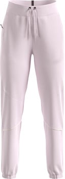 Damen-Jogginghose in Rosa mit Logo und Kordelzug.