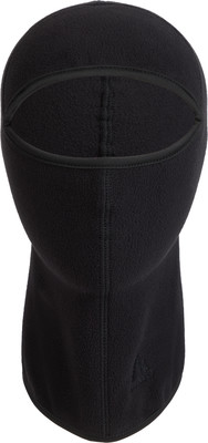 Schwarze Fleece-Sturmhaube mit grauem Adidas-Logo an der Seite. Schwarze Fleece-Sturmhaube mit grauem Adidas-Logo an der Seite.
