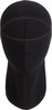 Schwarze Fleece-Sturmhaube mit grauem Adidas-Logo an der Seite.