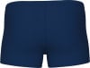 Dunkelblaue Badehose von hinten betrachtet.