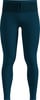 Damen-tiefblaue Leggings mit breitem Bund und Kordelzug.