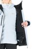 Damen-Skijacke mit Innenfutter und Taschen, hellblau.