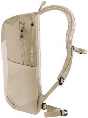 Beiger Deuter Speed Lite 13 Rucksack mit Schultergurten und Seitentasche. Beiger Deuter Speed Lite 13 Rucksack mit Schultergurten und Seitentasche.