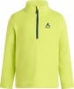 Grüner McKinley Fleece Pullover mit dunkelblauem Reißverschluss und Logo.