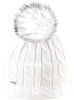 Kama Dám.čepice s bambulí 50%merino,50%akryl