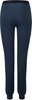 Dunkelblaue Damen-Stretchhose mit Taschen und elastischem Bund.