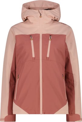 Damenjacke mit Kapuze in Rosatönen mit Reißverschluss und Taschen. Damenjacke mit Kapuze in Rosatönen mit Reißverschluss und Taschen.