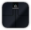 Eine digitale Garmin-Waage zeigt 60,8 % Körperwasser an.