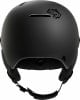 Schwarzer Skihelm mit ZUPPO 2 Aufkleber und A-Logo.