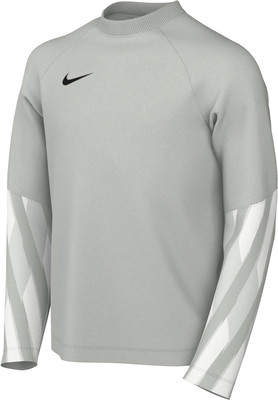 Graues Nike Sweatshirt mit schwarzem Logo und gestreiften Ärmeln. Graues Nike Sweatshirt mit schwarzem Logo und gestreiften Ärmeln.