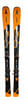 Atomic Redster 09 Ski mit schwarzen und orangen Details und Bindung.