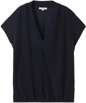 Tom Tailor TOM TAILOR Ajour V-Neck Női póló