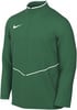Grüne Nike Herrenjacke mit Reißverschluss und weißen Details.