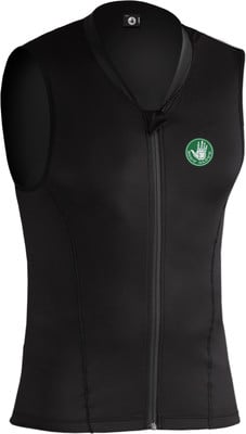 Schwarze Weste mit Body Glove Logo und Reißverschluss. Schwarze Weste mit Body Glove Logo und Reißverschluss.