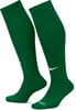 Zwei grüne Nike-Fußballsocken mit Logo und DRI-FIT-Schriftzug.
