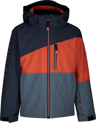 McKinley Skijacke für Jungen mit Farbblock-Design und Logo auf dem Ärmel. McKinley Skijacke für Jungen mit Farbblock-Design und Logo auf dem Ärmel.