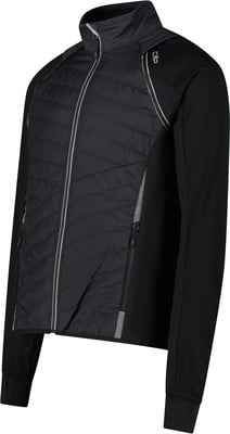 Schwarze Herrenjacke mit gestepptem Vorderteil und schwarzen Ärmeln. Schwarze Herrenjacke mit gestepptem Vorderteil und schwarzen Ärmeln.
