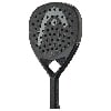 Schwarzer HEAD Speed Pro Tennisschläger mit grauem Logo und Muster.