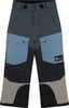 Graue Skihose mit blauen Taschen und schwarzen und beigen Elementen.
