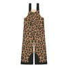 Skihose mit Leopardenmuster und Sherpa-Kragen.