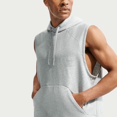 Nike DriFit NAC SLVLS FLC ärmelloser Hoodie Nike DriFit NAC SLVLS FLC ärmelloser Hoodie
