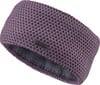 Lila Strick Stirnband mit McKinley Logo und Fleece-Futter.