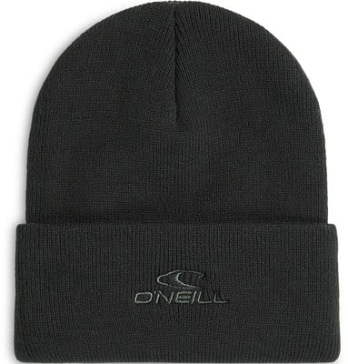 Eine schwarze Strickmütze mit O'Neill-Logo auf der Vorderseite. Eine schwarze Strickmütze mit O'Neill-Logo auf der Vorderseite.