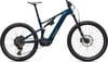 Dunkelblaues Fully E-Mountainbike von Specialized mit Fox-Federung.