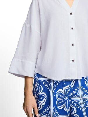 Tom Tailor Loose Fit W.Line női 3/4-es blúz