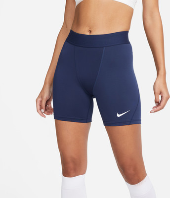 Dunkelblaue Nike Radlerhosen für Damen mit Logo Dunkelblaue Nike Radlerhosen für Damen mit Logo