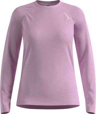 Damen hellviolettes Langarmshirt mit Markenlogo. Damen hellviolettes Langarmshirt mit Markenlogo.