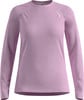 Damen hellviolettes Langarmshirt mit Markenlogo.
