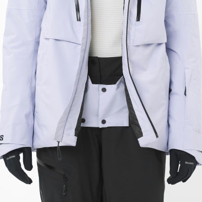 Salomon Brillant Skijacke mit Kapuze