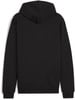 Schwarzer Hoodie von hinten gezeigt.
