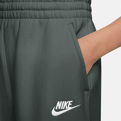Detail einer Nike-Sweatshorts mit Tasche und Logo. Detail einer Nike-Sweatshorts mit Tasche und Logo.
