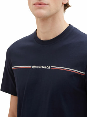 Tom Tailor Printed Crewneck póló