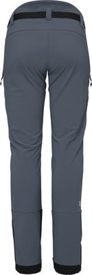 Rückansicht einer dunkelgrauen Outdoor-Hose mit schwarzem Bund.