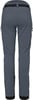 Rückansicht einer dunkelgrauen Outdoor-Hose mit schwarzem Bund.