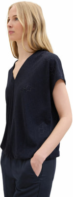 Tom Tailor TOM TAILOR Ajour V-Neck Női póló