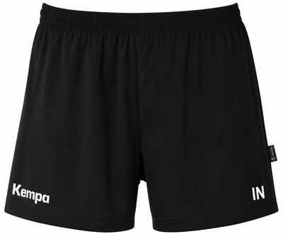 Schwarze Sporthose mit Kempa-Logo und Initialen IN.