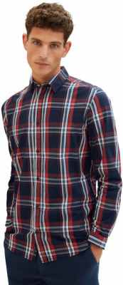 Tom Tailor TOM TAILOR Checked Shirt férfi póló
